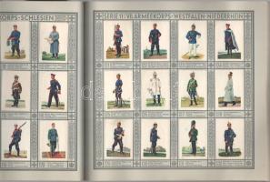 cca 1930 Uniformen der alten Armee. Waldorf Astoria Zigarettenfabrik GmbH München. Régi katonai egye...