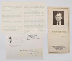 1985-1995 Antall József (1932-1993) történész, politikus által Dienes István (1929-1995) régész, muz...