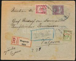 1915 Ajánlott expressz levél "REGŐCZE" - Valpovo