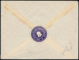 1915 Ajánlott levél, hátul levélzáróval "DÉVA" - Wien