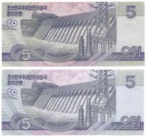 Észak-Korea 2002. 50W "Kim Dzsongszuk születésének 100. évfordulójára" nyomattal + 50W &qu...