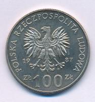 Lengyelország 1987MW 100Zl Cu-Ni "III. Kazimierz király" T:AU Poland 1987MW 100 Zlotych Cu-Ni "King Kazimierz III" C:AU Krause Y#167