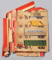 1966 VEB Mechanische Spielwaren Brandenburg Special Transport készlet. Formaszám: 5010. Formaterv: M...