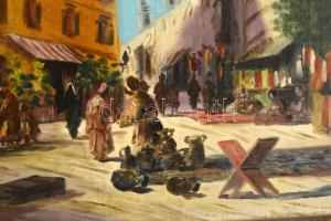 Bácskay (Bácskai) István (?-?), működött a XX. sz. első felében: Keleti utca. Olaj, vászon. Jelzett....