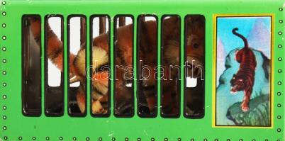 cca 1975 Metal Factory Tiger Truck MF 239 tigrisszállító cirkuszi autó lemezjáték. Kína, fémlemez, e...