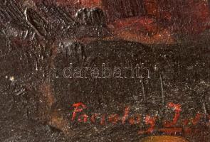 Paczolay jelzéssel, XX. sz .első fele: Kikötőrészlet vitolrásokkal (kétoldalas mű, hátoldalán tájrés...