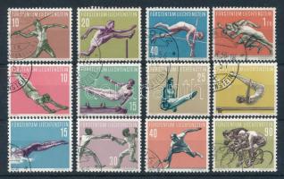 Liechtenstein 1956-1958 3 klf sor Mi 342-345, Mi 353-356, Mi 365-368 (Mi EUR 130.-)