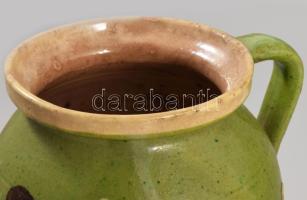 Szilke. Alföld, cca 20. sz.eleje, mázátrepedéssel, m: 15,5 cm