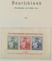 NSZK 1949-1975 Szép falcmentes Leuchtturm albumban kifogástalan komplett postatiszta gyűjtemény (Mi EUR 5.500.-) / FRG complete collection in Leuchtturm album