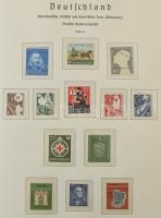 NSZK 1949-1975 Szép falcmentes Leuchtturm albumban kifogástalan komplett postatiszta gyűjtemény (Mi ...