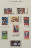 NSZK 1949-1975 Szép falcmentes Leuchtturm albumban kifogástalan komplett postatiszta gyűjtemény (Mi ...