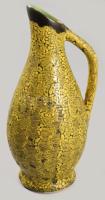 Ugrasztott mázas váza. Jelzés nélkül, hibátlan, m: 21,5 cm