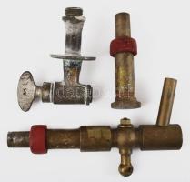 2 darab sörcsap és alkatrész, h: 17 cm alatt