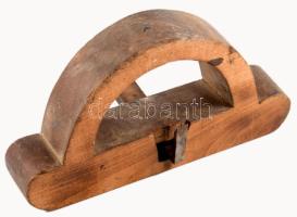 Antik speciális kádárgyalu, 23x13 cm