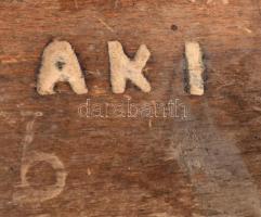 Antik speciális kádárgyalu, 23x13 cm