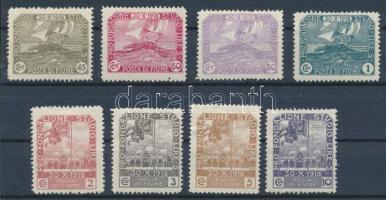 Fiume 1919 A béke 200 éve 8 klf érték Mi 54-61 (Sassone 66-73, EUR 1.040.-) (Mi EUR 240.-)