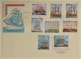 Leuchtturm gyűrűs berakó "Nagy utazások", hajó motívum küldemények, német nyelvű leírásokk...