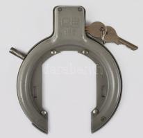 Működő kerékpárzár, kulccsal