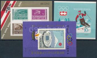 1964-1981 3 klf vágott blokk