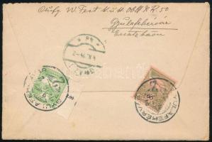 1914 Ajánlott expressz levél Gyulafehérvárról Grazba