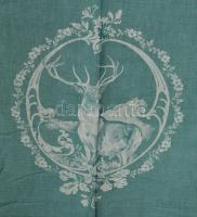 Vadászmintás terítő, jó állapotban, 100x150 cm