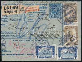 1920 Utánvétes csomagszállító az utánvételi lappal 9K bérmentesítéssel