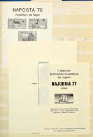 Német magán kiadású kisívek, blokkok, feketenyomatok 8 lapos A4-es berakóban