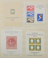 Német magán kiadású kisívek, blokkok, feketenyomatok 8 lapos A4-es berakóban