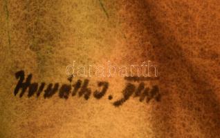 Soproni Horváth József (1891-1961): Fekvő női akt, 1941. Akvarell, papír, jelezve balra lent. Dekora...