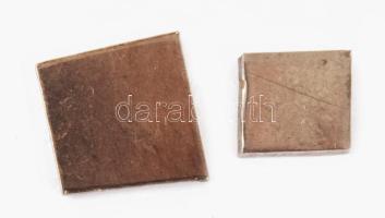 Palládium lapka két darab (Pd) jelzettek, össz 1,55 g