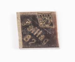 Palládium lapka két darab (Pd) jelzettek, össz 1,55 g