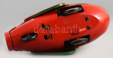 cca 1970 Kínai Racer (Friction Type) MF039 lemezjáték. Kína, kis kopással, eredeti dobozában, h: 12 ...