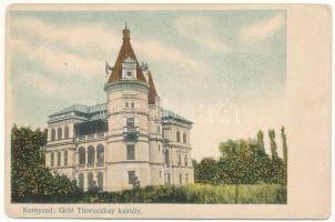 Kernyesd, Carnesti; Gróf Thoroczkay kastély (lebontották). Kendoff A. és fia kiadása / castle (demolished) (EM)