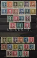 Osztrák, Bosnyák, K.u.K. Feldpost bélyegek, hozzá kevés magyar rész 8 lapos A4-es berakóban