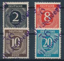 Németország - szovjet zóna 1948 4 klf érték garancia nélkül / no guarantee