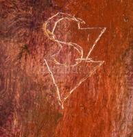 Szabó Vladimir (1905-1991): Salome. Olaj, farost. Jelezve középen fent, a hátoldalán autográf felira...