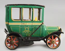 cca 1960/70 Oldtimers Lever Action Motor No.9 lemezjáték. Japán, fém, műanyag, eredeti, sérült doboz...