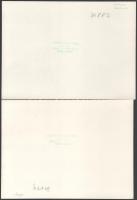 cca 1930-1940 Kalocsa, Szakmár - matyók, Czvek Gyula 2 db pecséttel jelzett, feliratozott fotója, 17...