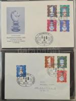 24 lapos 100 férőhelyes KOBRA levél berakó, benne kb 70-80 db német FDC. Szép állapot