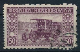 1906 50h 6 : 6 : 9 : 12 fogazással / perforation 6 : 6 : 9 : 12 (foghibák / perf faults)