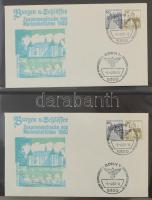 23 lapos KOBRA levél berakó, benne kb 80 db német FDC. Szép állapot