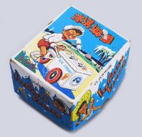 cca 1960/70 Kínai Ice Cream Vender MS 405 lemezjáték fagyiskocsi. Felhúzható, fém, műanyag, kopással...