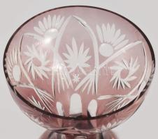 Lilán pácolt váza, hibátlan, d: 12,5 cm, m: 18,5 cm