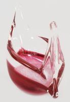 Murano "gondola" asztaldísz, jelzés nélkül, hibátlan, 13x10 cm