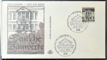 100 férőhelyes levél berakó, benne kb 70-80 német FDC, emléklap a '60-as, '70-es évekből