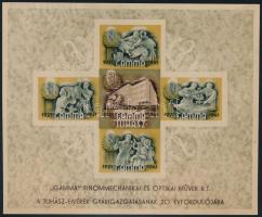 1941 A Légrády Sándor által tervezett Gamma levélzáró blokk próbanyomata / proof