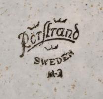 Rörstrand svéd mázas kerámia design váza, jelzett, hibátlan, m: 15,5 cm