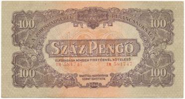 1944. 100P "A Vöröshadsereg Parancsnoksága", "TM 581747" T:XF Adamo P47