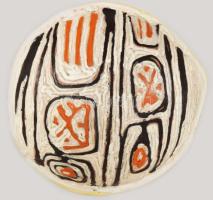 Gorka Lívia (1925-2011): Ékszeres edény. Mázas kerámia, jelzett, hibátlan, d: 12 cm, m: 6,5 cm