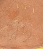 Gorka Lívia (1925-2011): Ékszeres edény. Mázas kerámia, jelzett, hibátlan, d: 12 cm, m: 6,5 cm